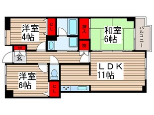 ア－クフィ－ルズ市川の物件間取画像